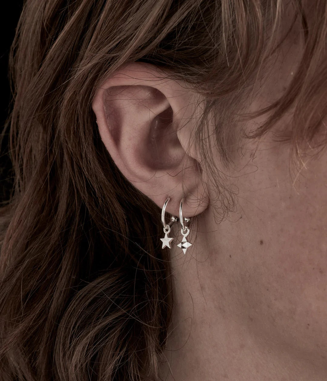 Stolen Star Anchor Sleeper Earrings