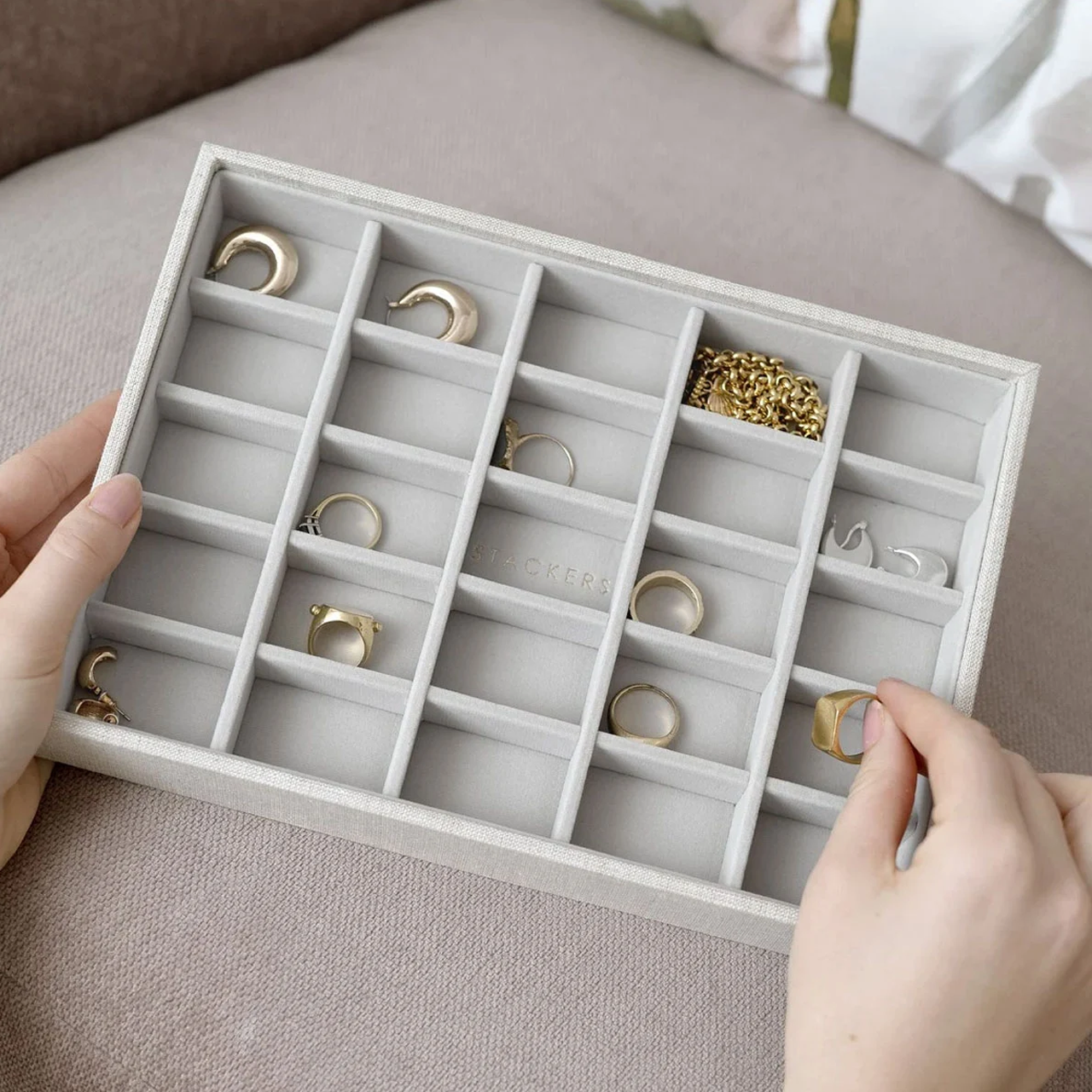 Oatmeal & Linen Classic Trinket Tray Layer