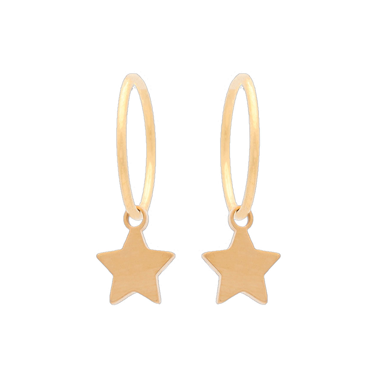 Sterling Silver Gold Plated Sleeper & Star