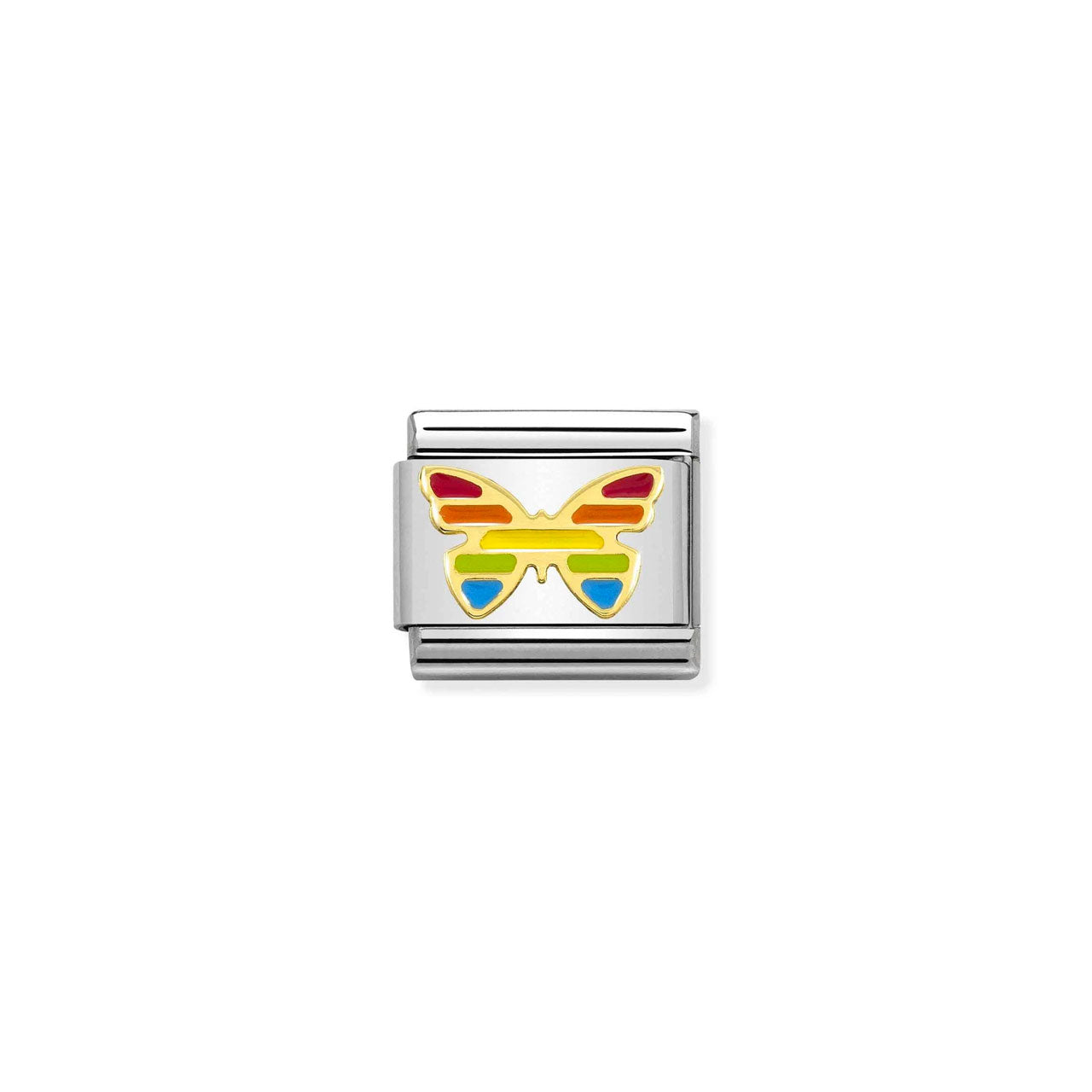 Composable Classic Link 030272/55 Rainbow Butterfly in 18k Gold
