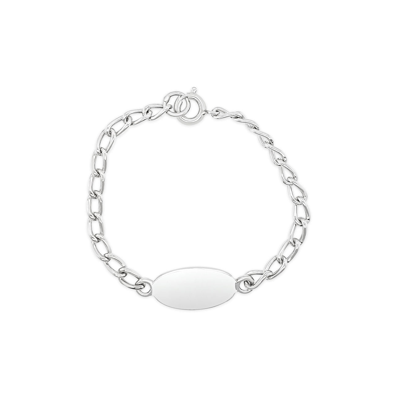 Sterling Silver Babies ID Bracelet