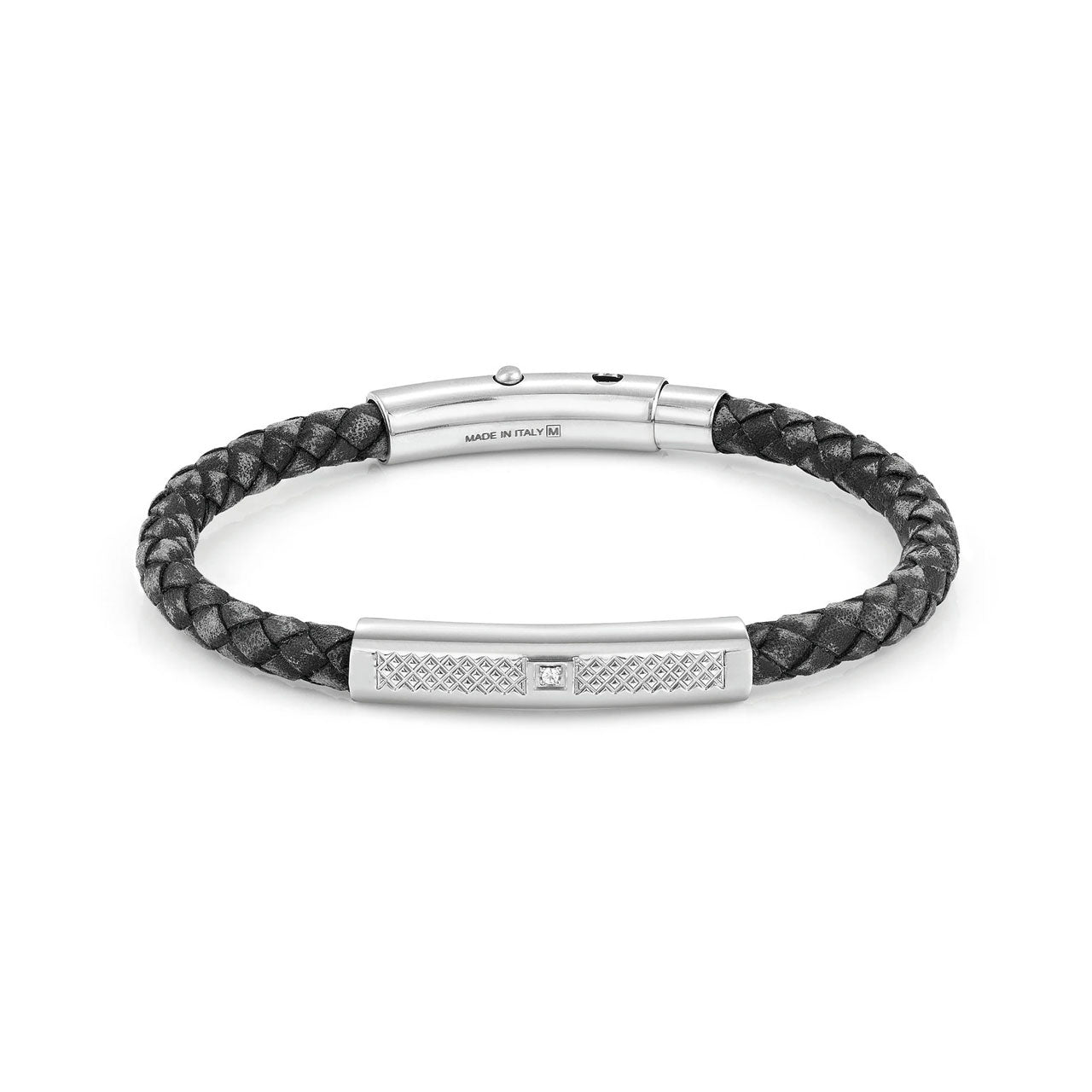 Tribe Bracelet 026434/001 in Black Vintage Leather