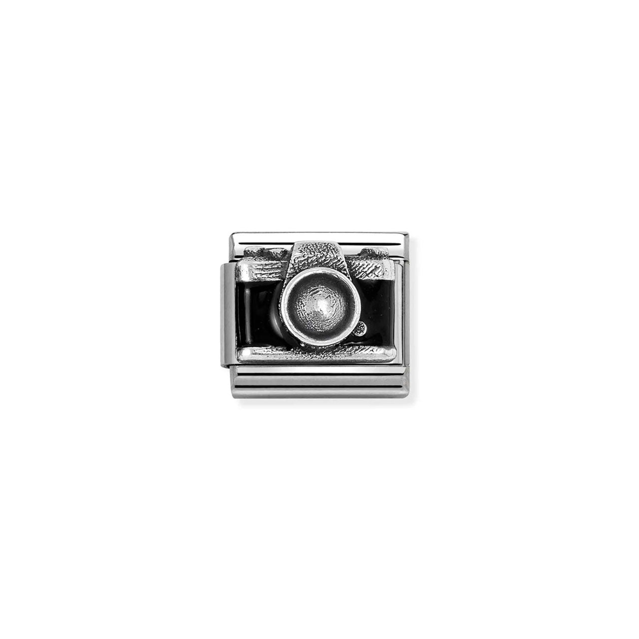 Composable Classic Link 330204/44 Camera Relief In Silver & Enamel