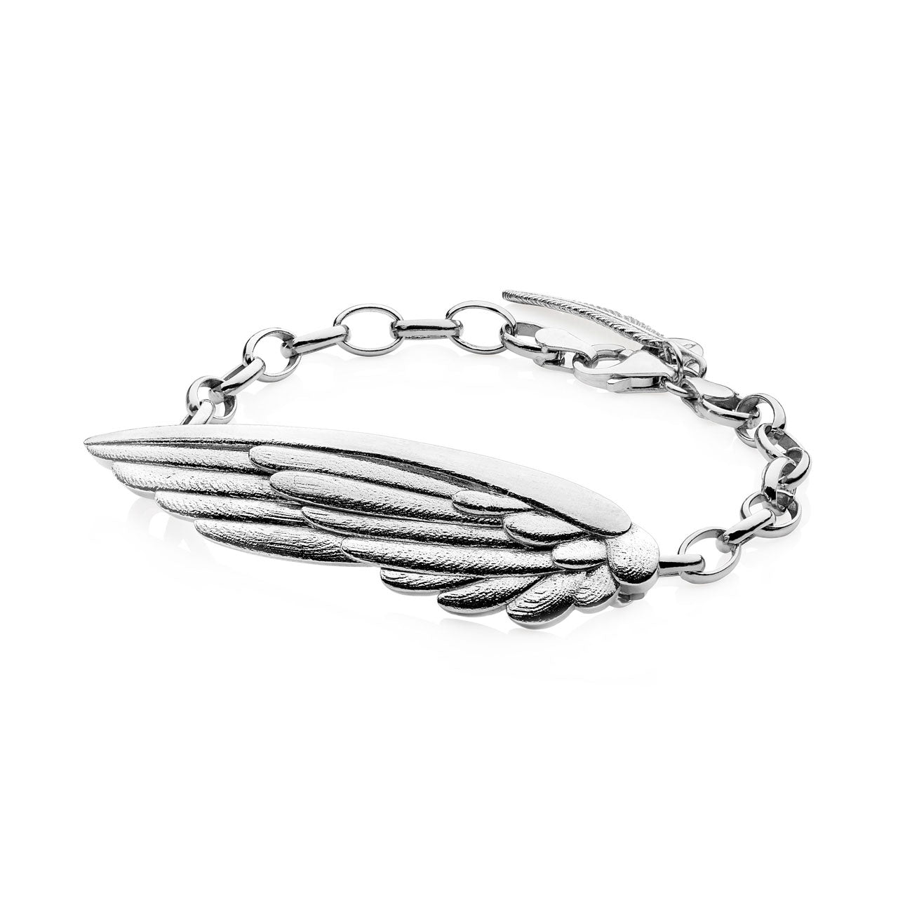 Sterling Silver Karearea Wing Bracelet
