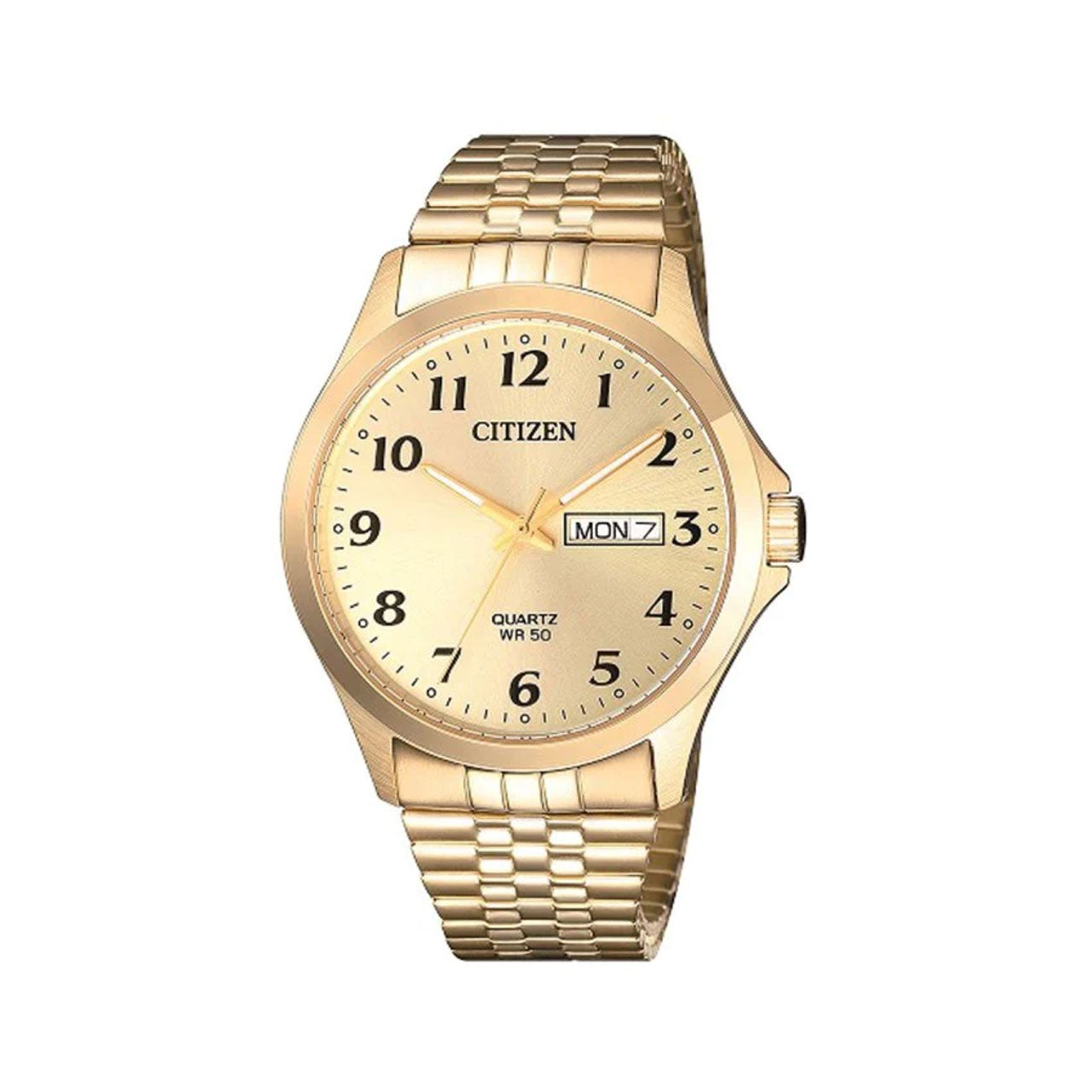 BF5002-99P - Mens Gold Plated Steel Dress Watch