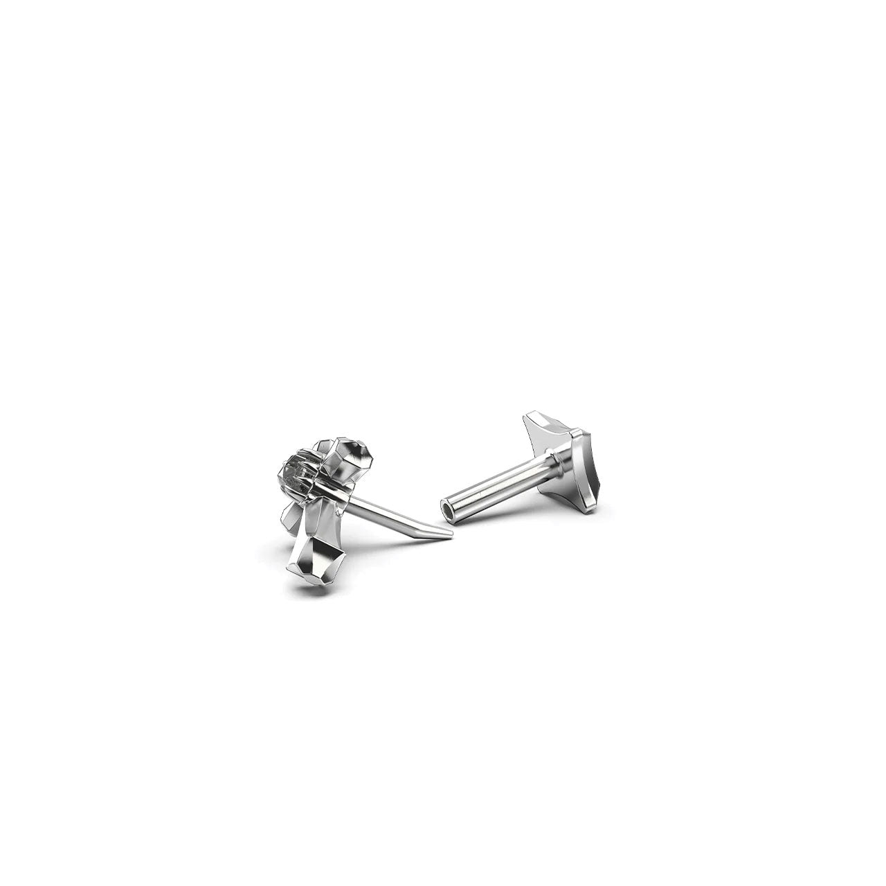Gothic Cross Flat Back Single Earring
