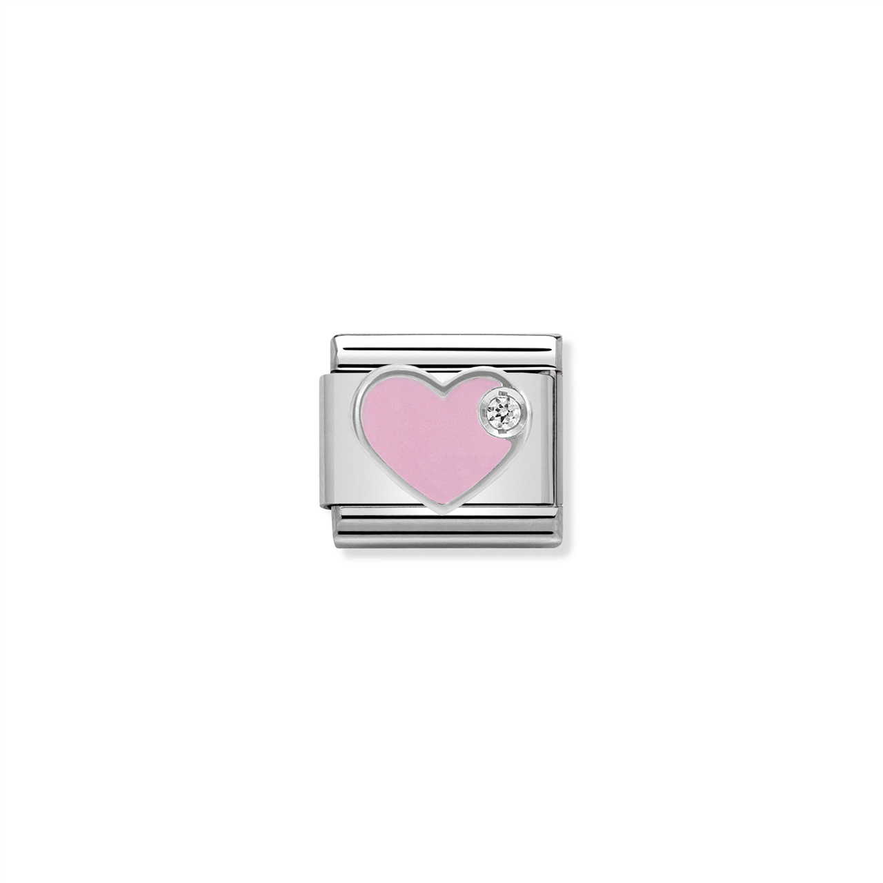 Composable Classic Link 330305/02 Pink Enamel Heart