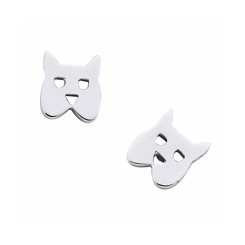 Sterling Silver Mini Dog Stud Earrings