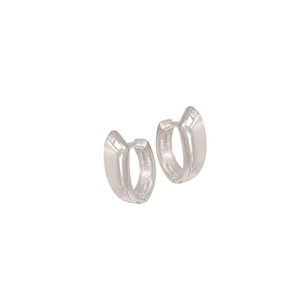 Sterling Silver Tapered Huggies