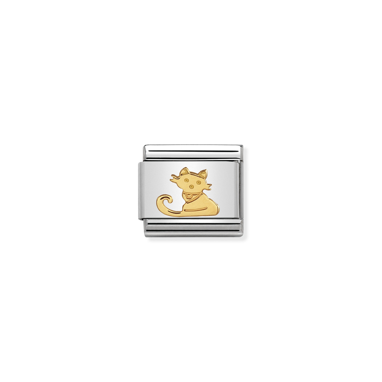 Composable Classic Link 030112/32 Seated Cat in 18k Gold