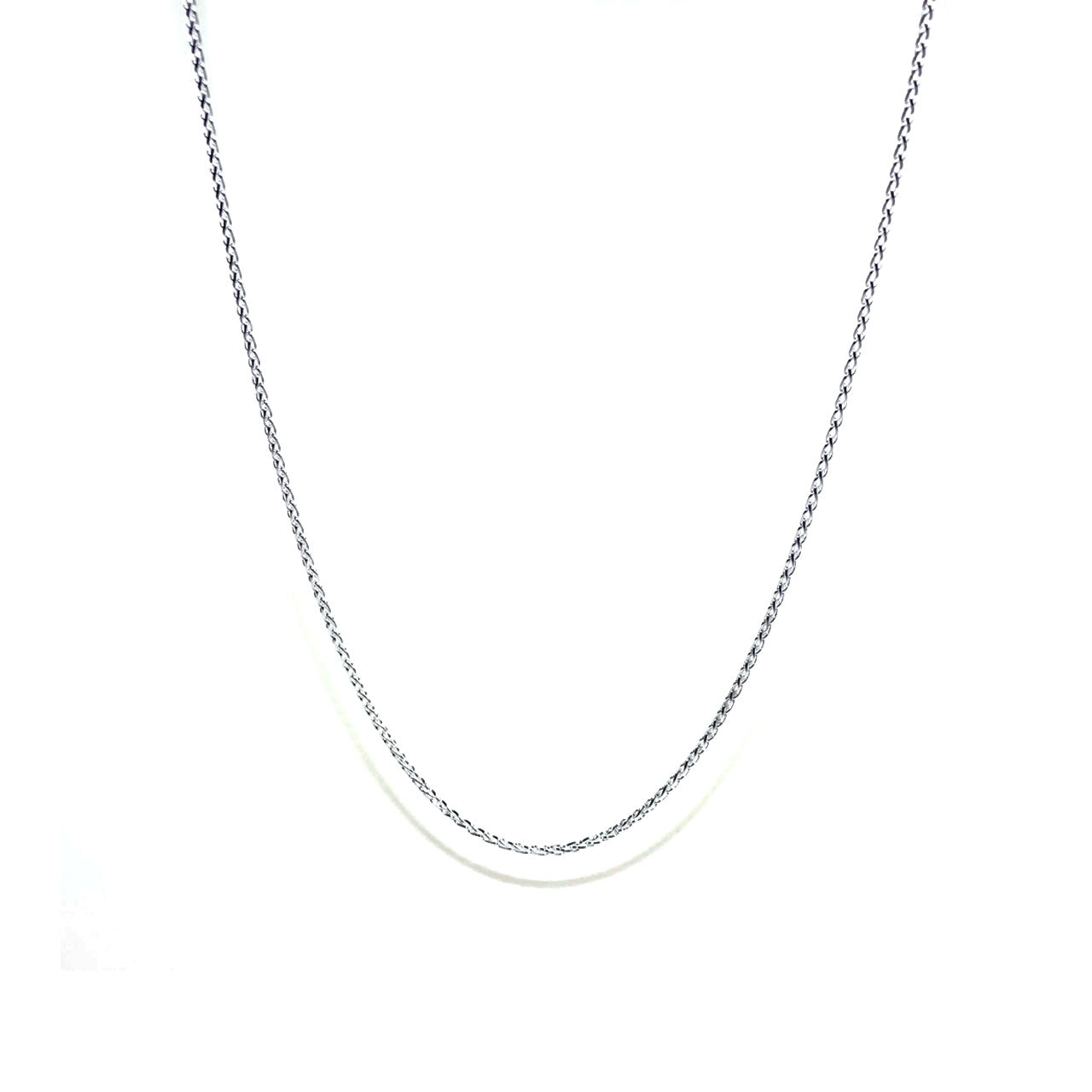 Sterling Silver 2.0mm 45cm Wheat Chain