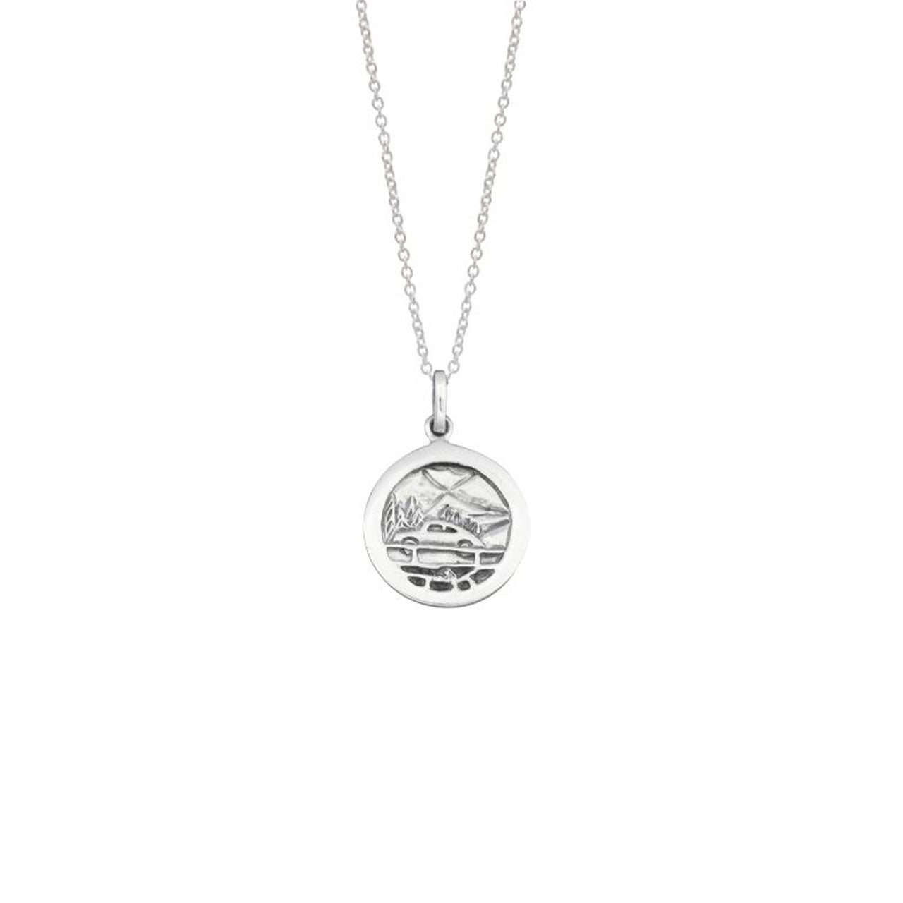 Sterling Silver 18mm Medium St Christopher Pendant