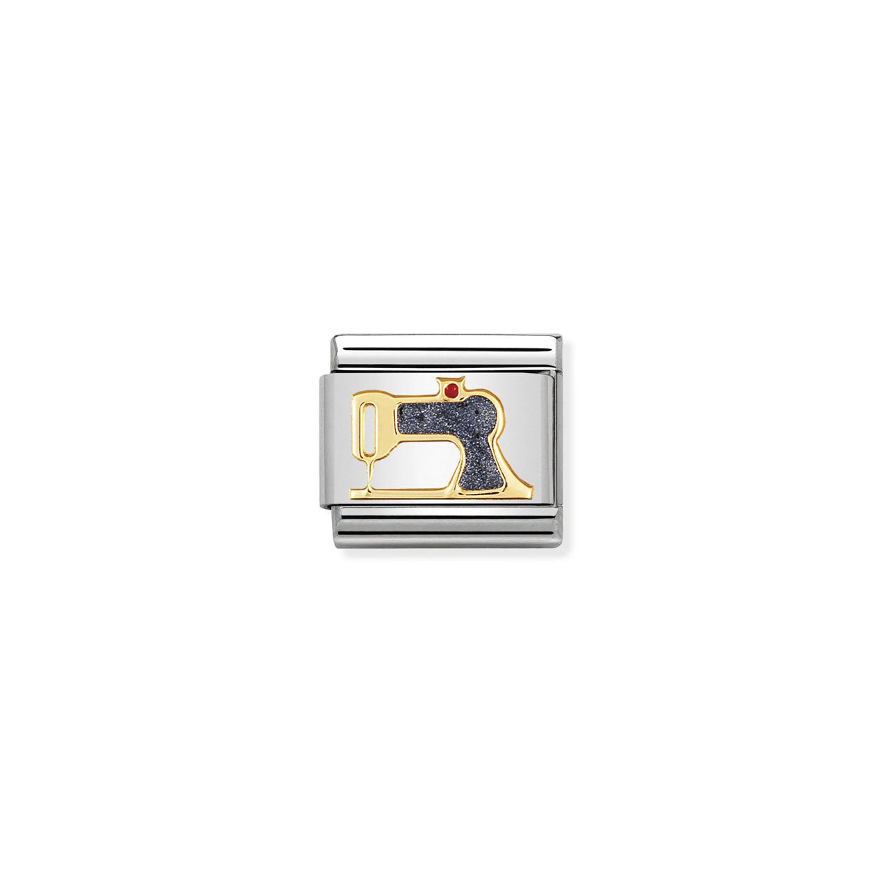Composable Classic Link 030208/43 Sewing Machine In 18k Gold & Enamel