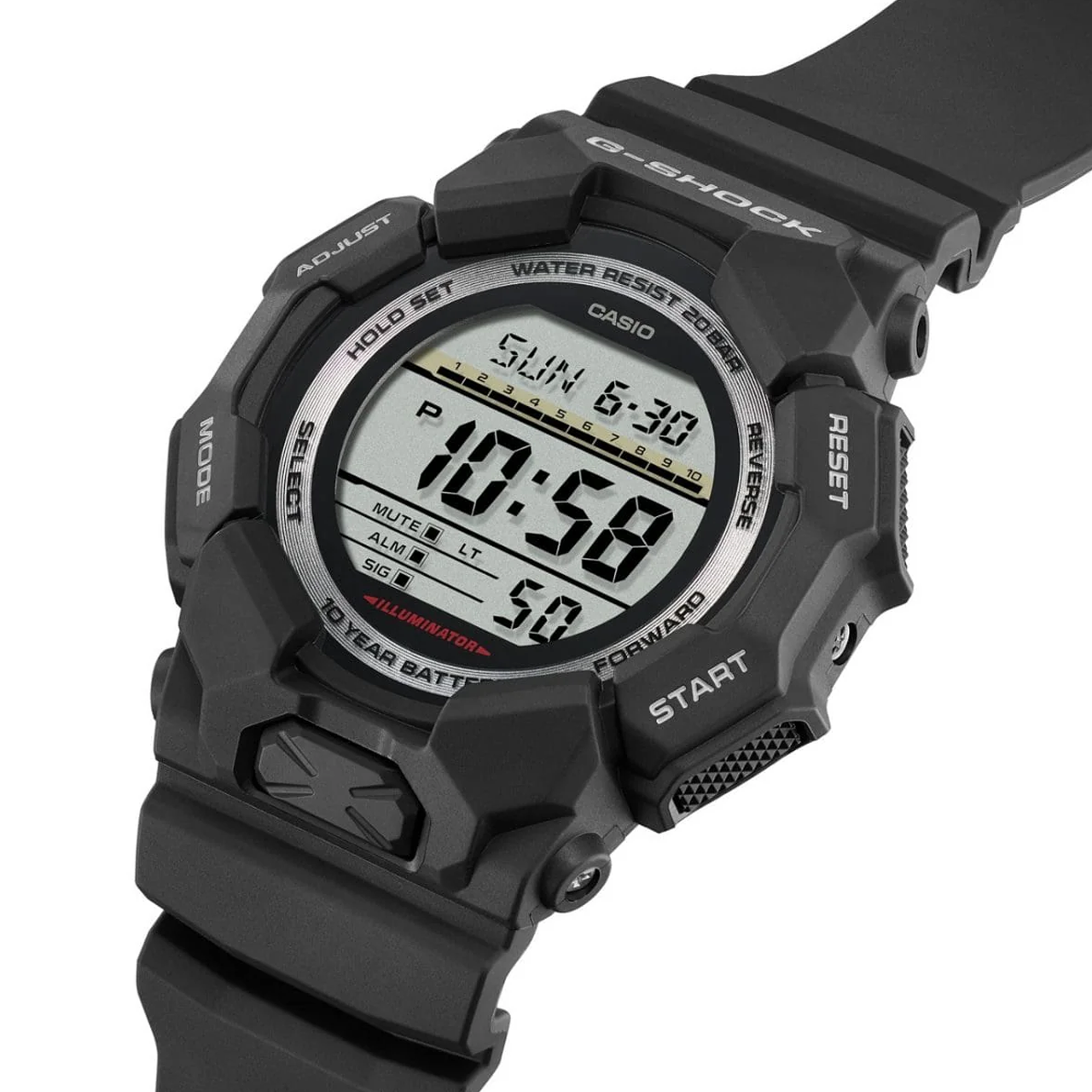 G-Shock GD-100 Series Rugged Digital Black Watch - GD010-1D