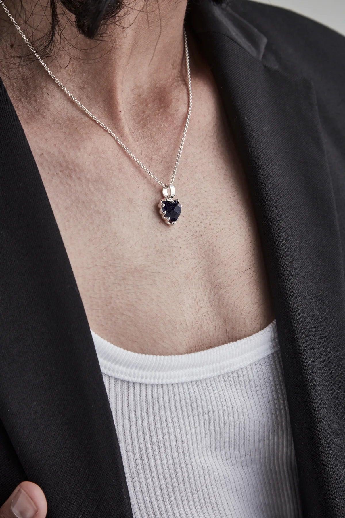 Love Claw Necklace - Galaxy Stone - Jamies Jewellers
