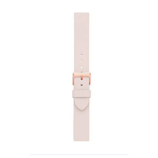 Light Pink 20mm Leather Watch Strap with Rose Gold Buckle