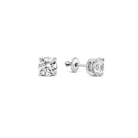 18k White Gold 2.00ct Lab Grown Diamond Stud Earrings