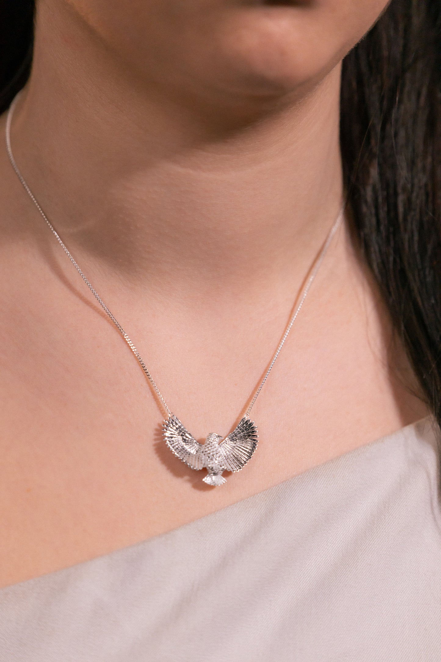 Sterling Silver Kea Pendant