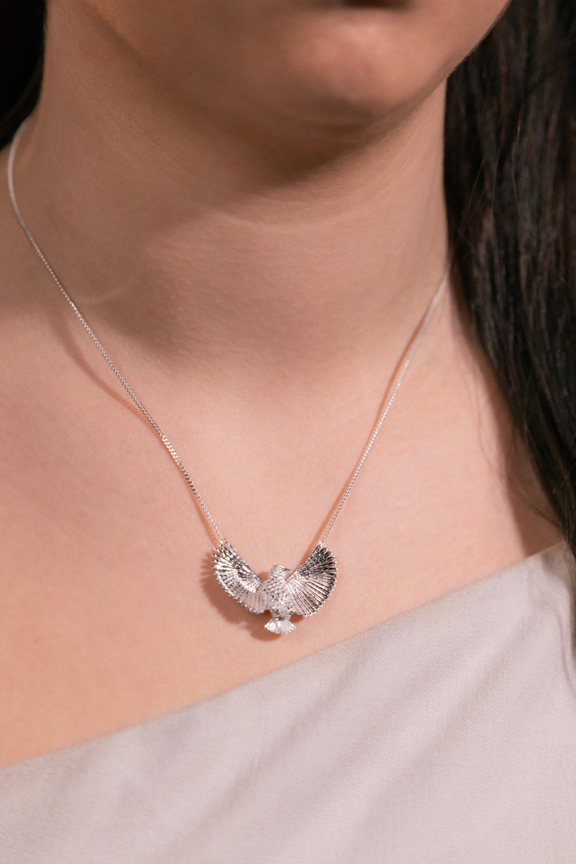 Sterling Silver Kea Pendant
