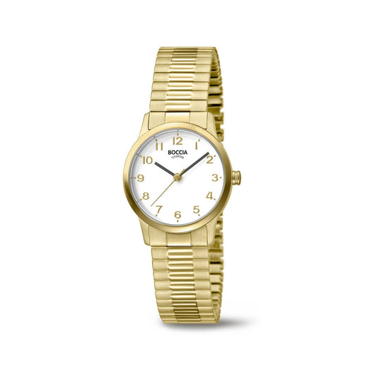 Boccia - Ladies Gold Plated Titanium Watch - 3318-02