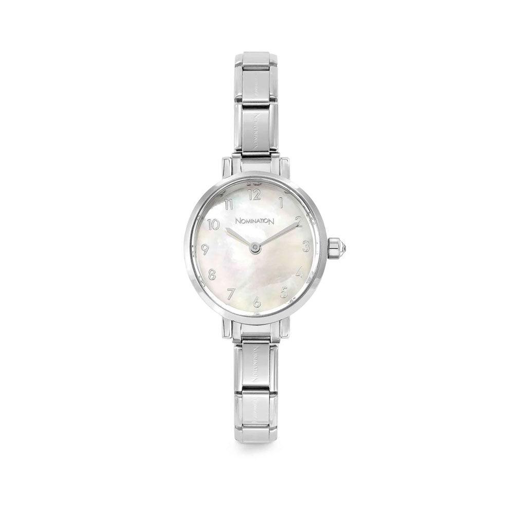 Watch 076038/008 Stainless Steel Oval White Mother Of Pearl Dial - Jamies Jewellers