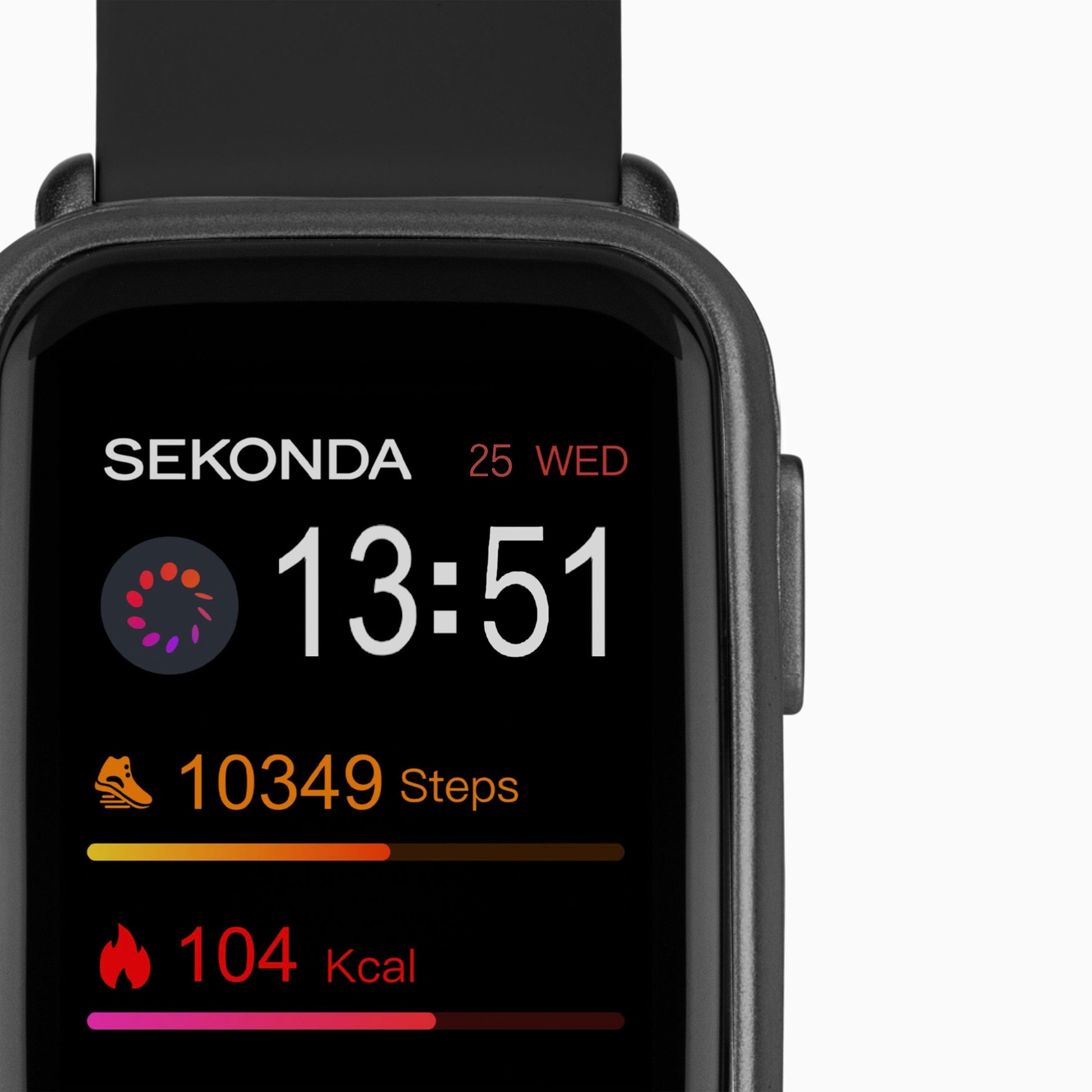 Sekonda Track Smart Watch | Black Case & Silicone Strap | 30171 - Jamies Jewellers