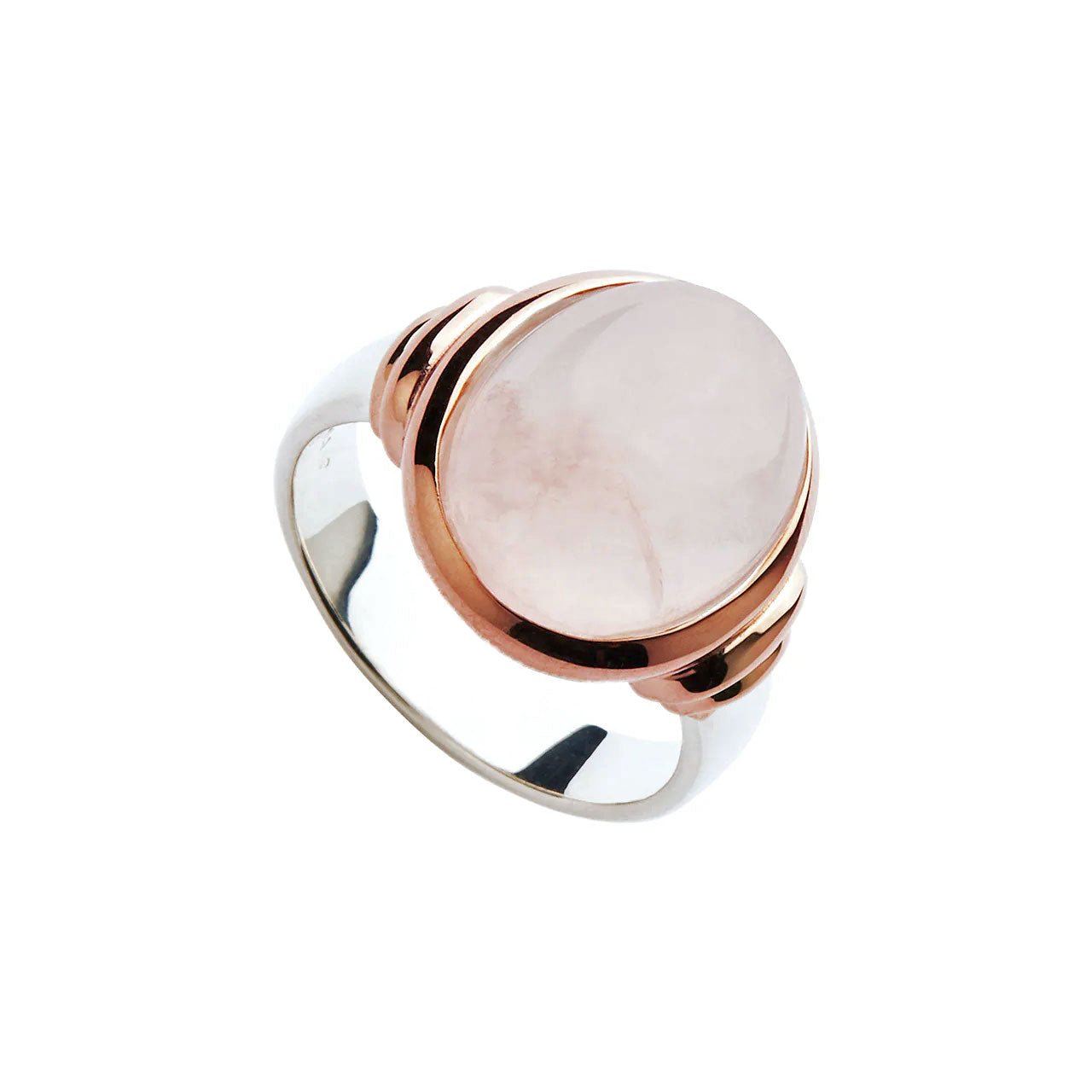 Alba Rose Quartz Ring