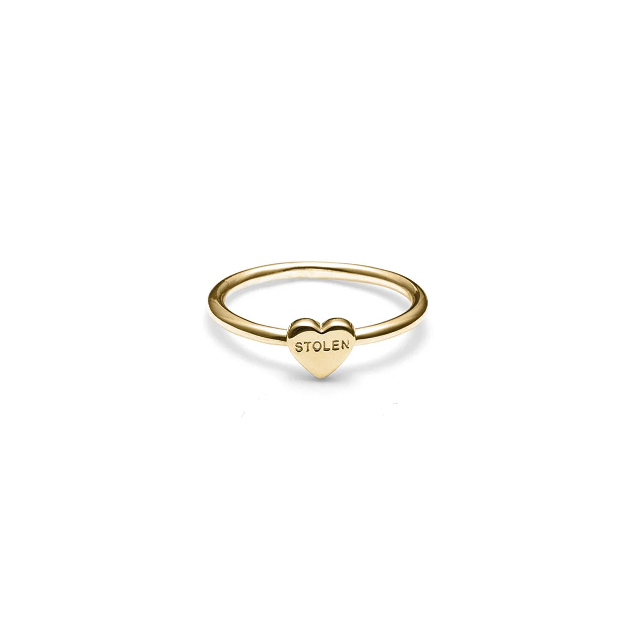 Baby Stolen Heart Ring - Gold Plated