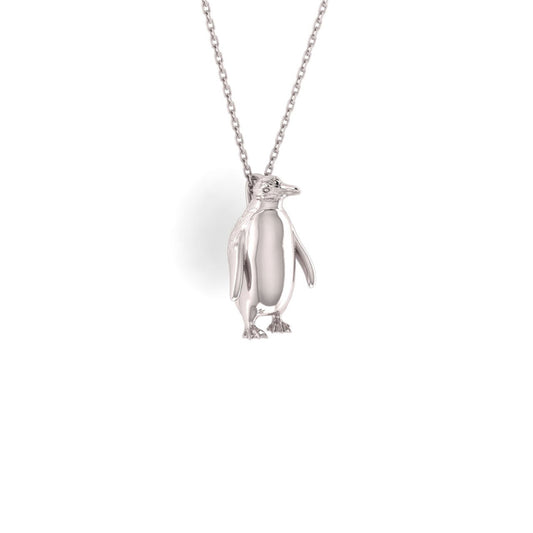 Sterling Silver Hoiho (Yellow Eyed Penguin ) Necklace