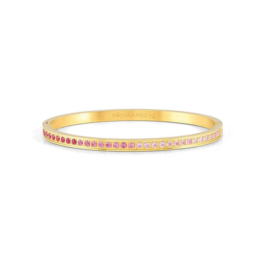 Pretty Bangles 029506/021 Gold With Gradient Pink CZ - Jamies Jewellers