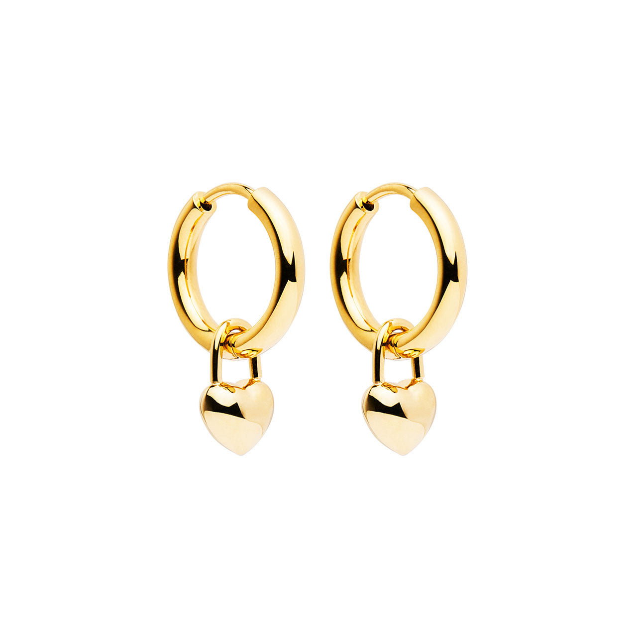 Amore Hoop Earrings -  Gold Plated