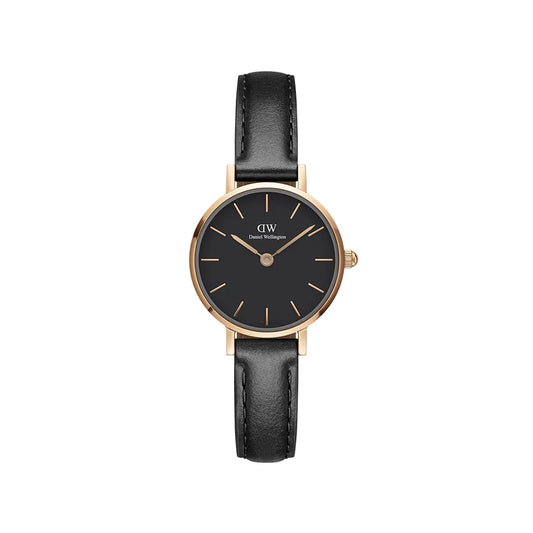 Petite 24mm Pressed Sheffield - Black & Rose Gold Watch