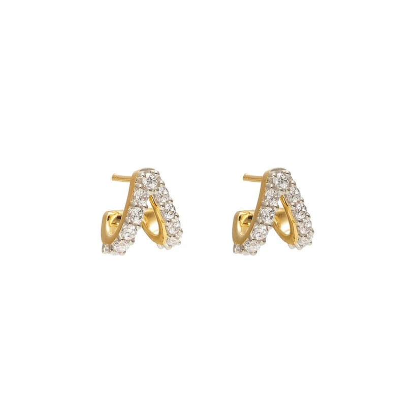 Aria Hoops (CZ/Gold)