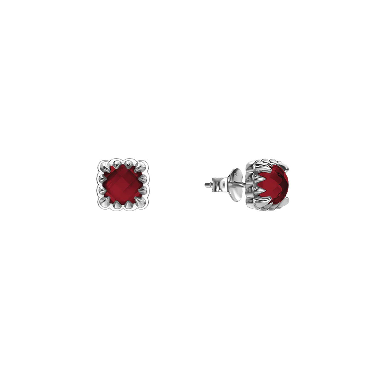 Mini Claw Studs Garnet