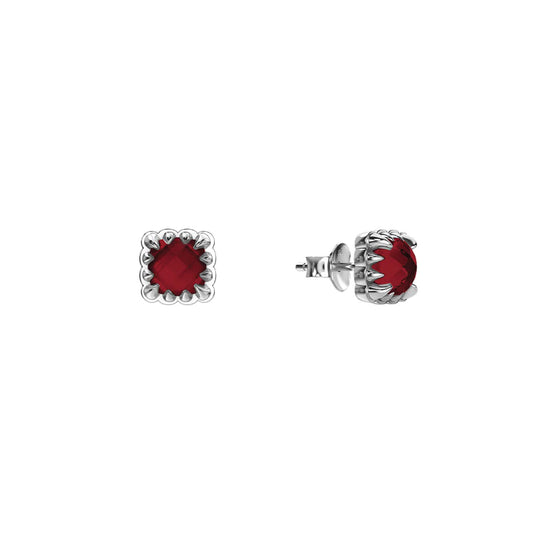 Mini Claw Studs Garnet
