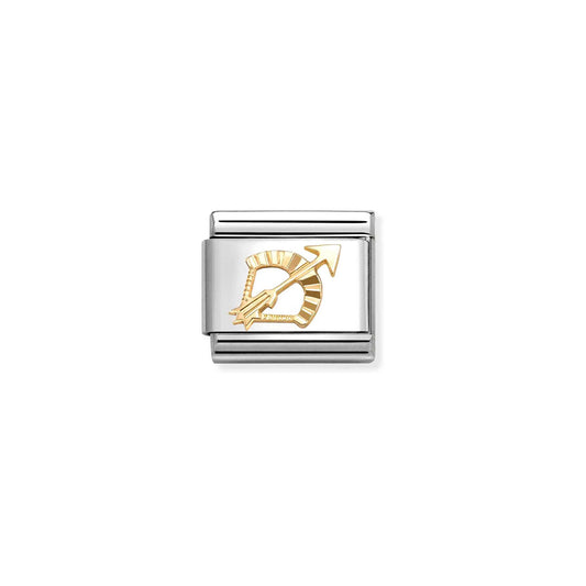 Composable Classic Link 030167/09 Sagittarius With Etched Detail In 18K Gold