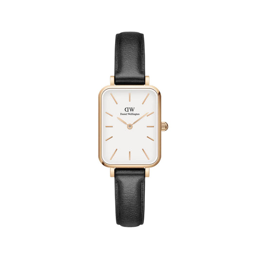 Quadro Pressed Ashfield - White & Rose Gold Watch