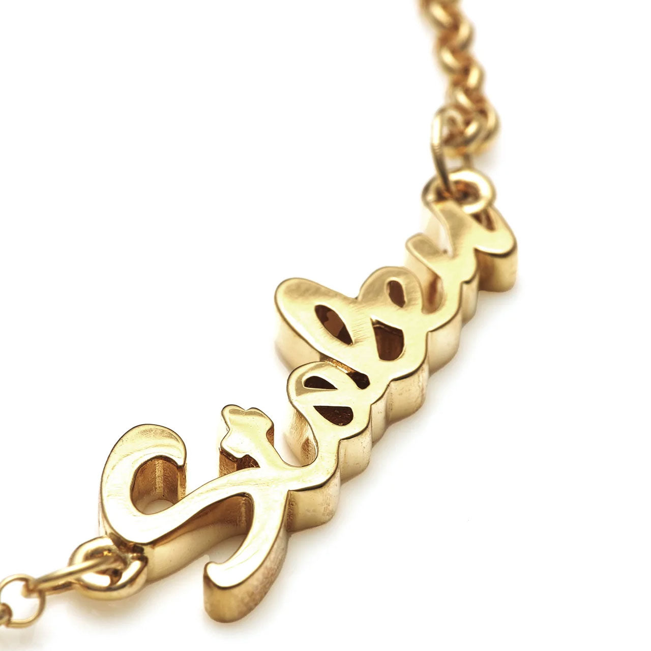 Stolen Script Bracelet - Gold Plated