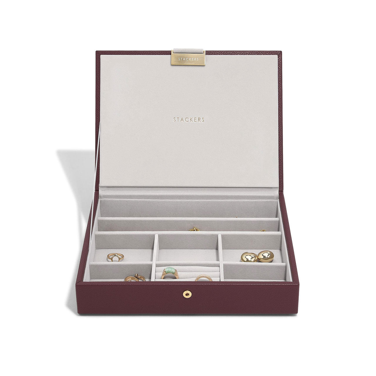 Burgundy Classic Jewellery Box Lid