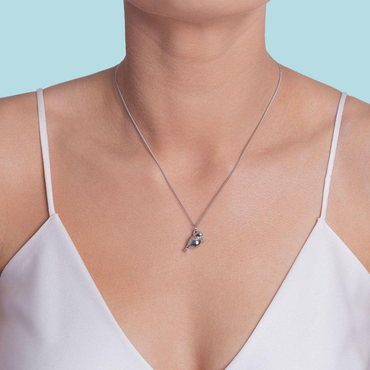 Sterling Silver Tui Pendant