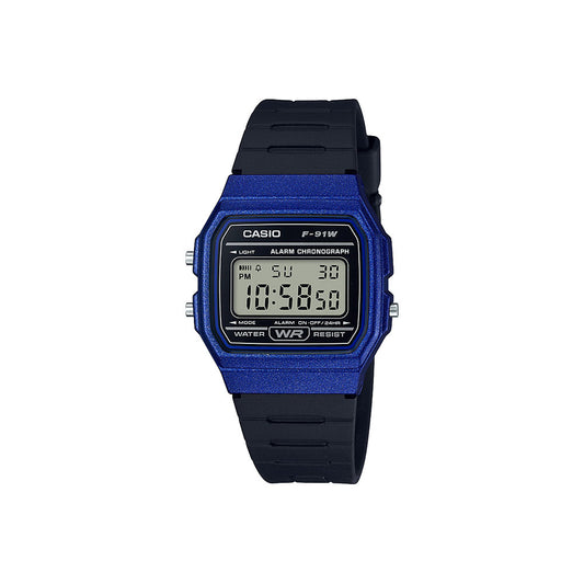 Casio Blue Digital Watch - F91WM-2A