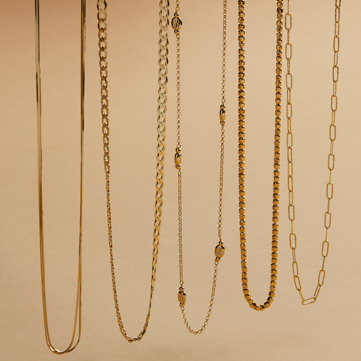 Mirage Double Chain Necklace - Gold Plated