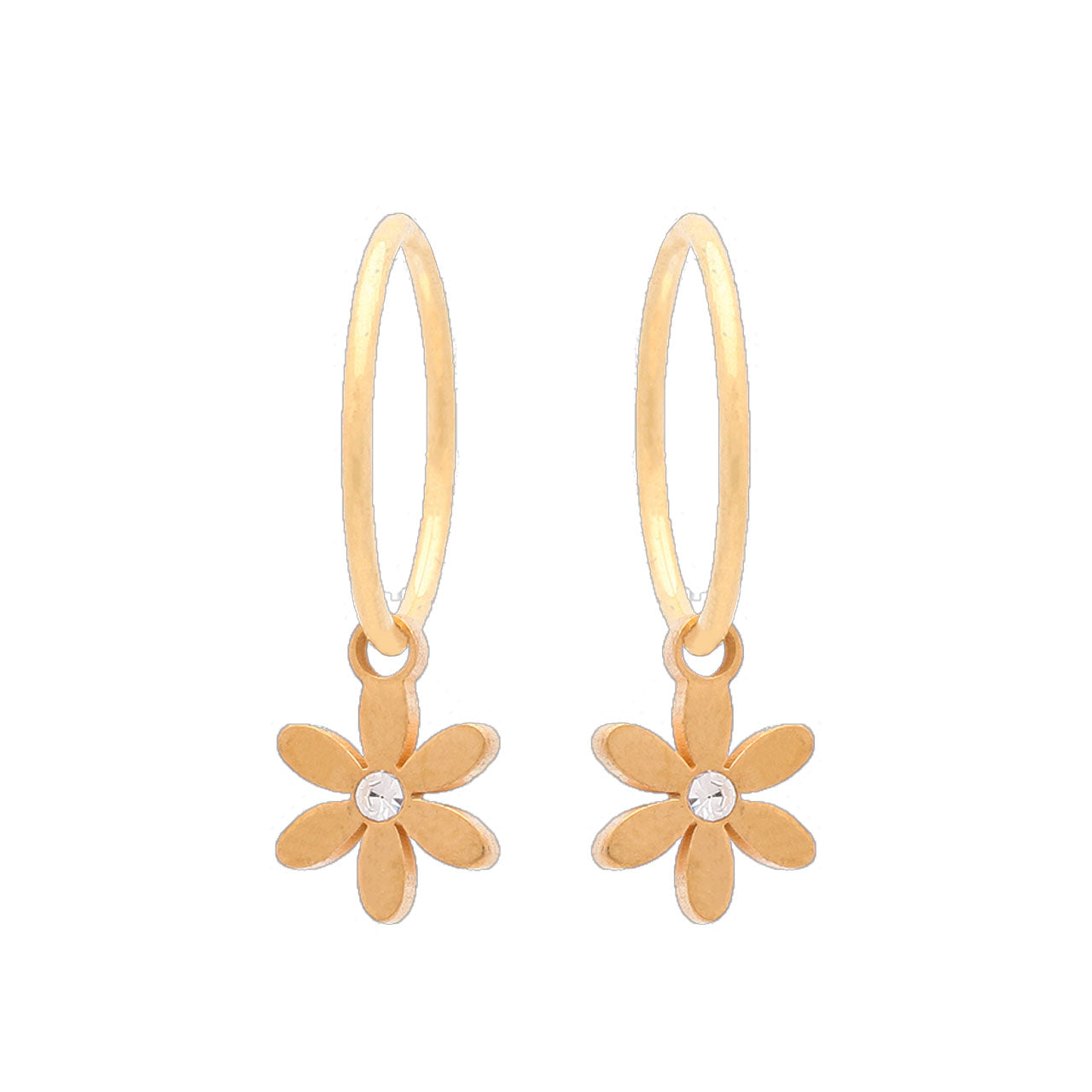Sterling Silver Gold Plated Sleeper & Daisy