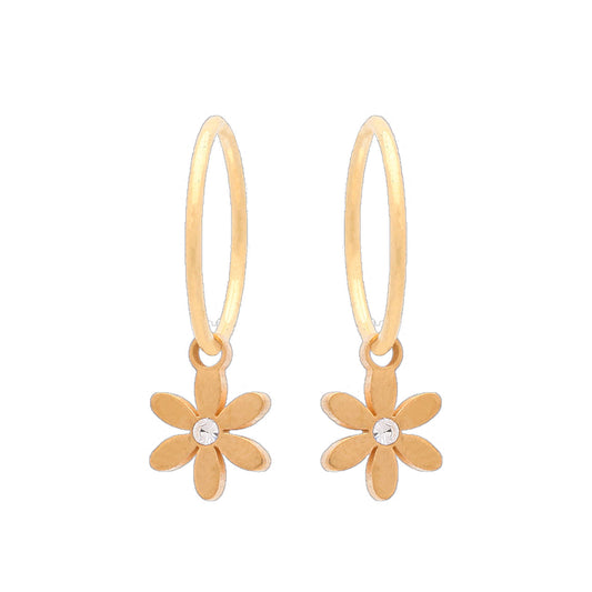 Sterling Silver Gold Plated Sleeper & Daisy