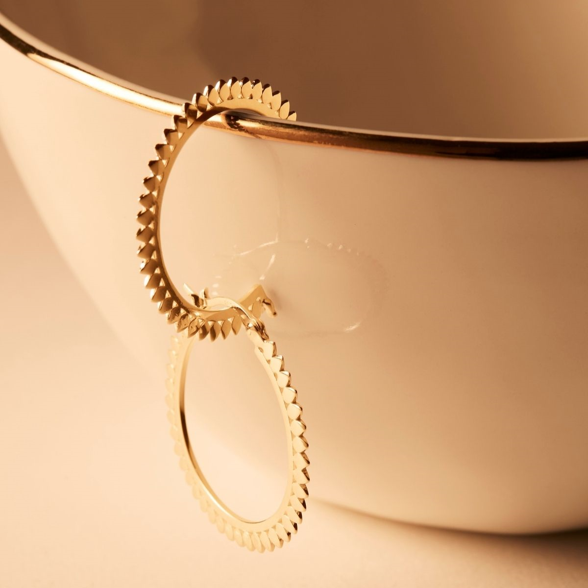 Radiance Hoop Earrings - Gold Plated