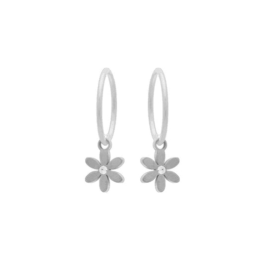 Sterling Silver Daisy Drop Sleepers