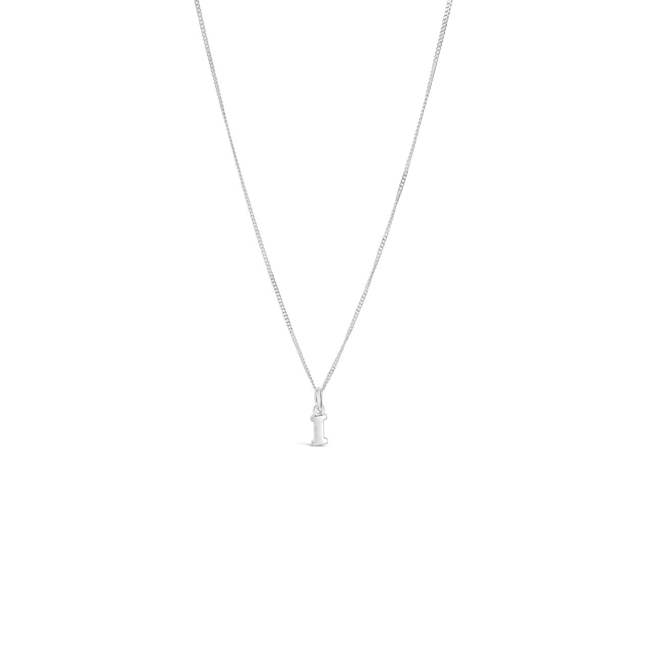 Sterling Silver Letter I Pendant