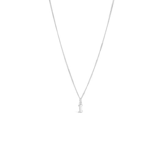 Sterling Silver Letter I Pendant