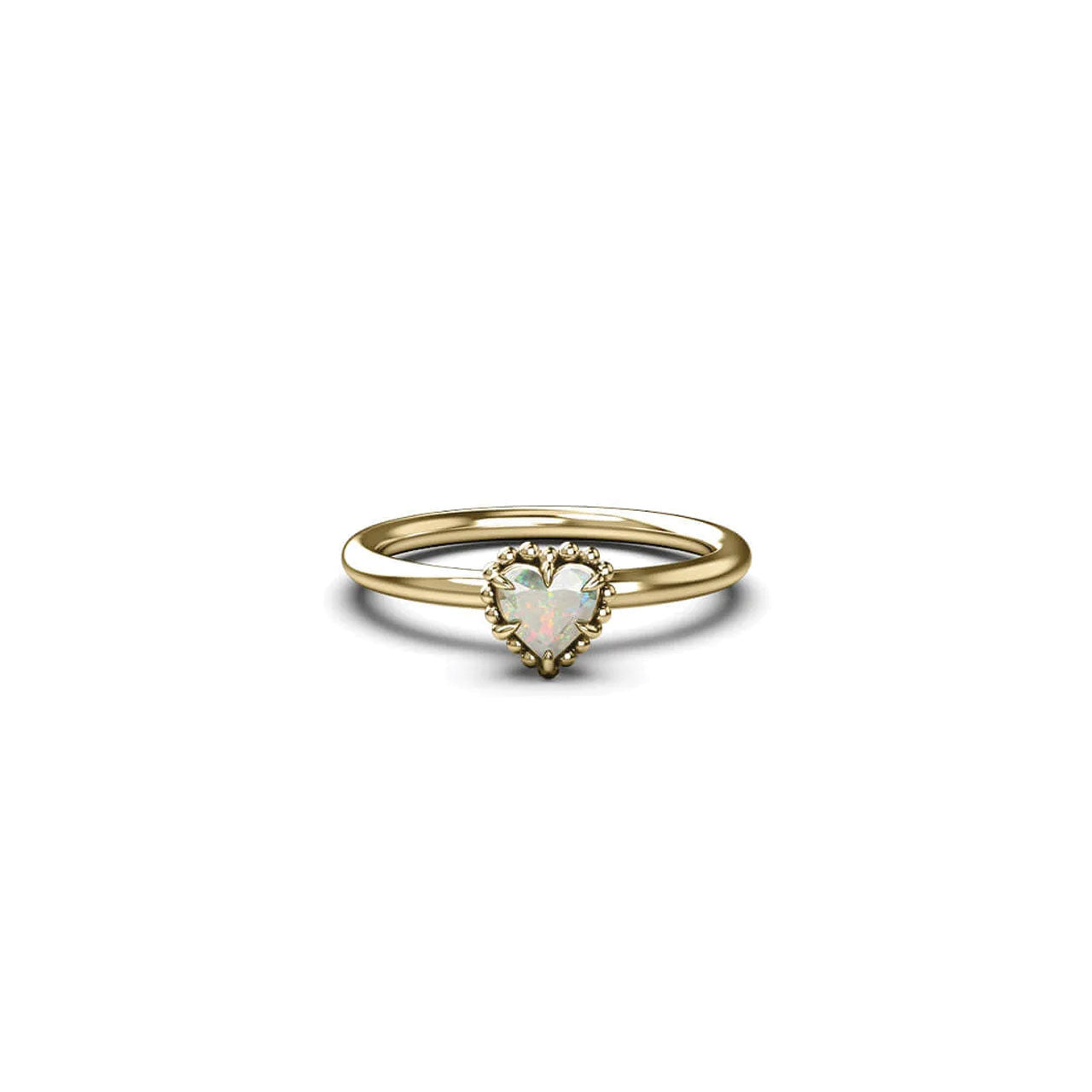 Dahlia's Heart Ring - Gold Plated - Size Q