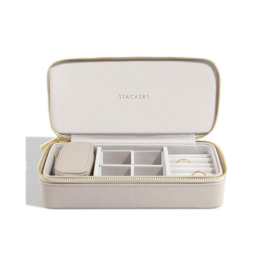 Taupe Large Travel Jewellery Box